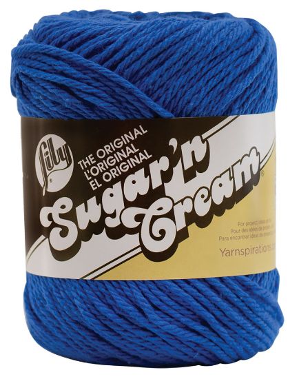 Picture of Sugar'n Cream Yarn - Solids Dazzle Blue