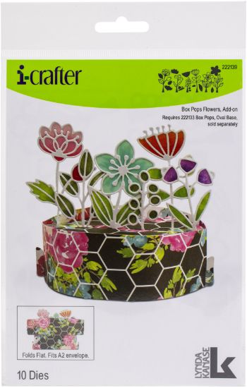 Picture of i-crafter Dies Box Pops, Flower Add-On