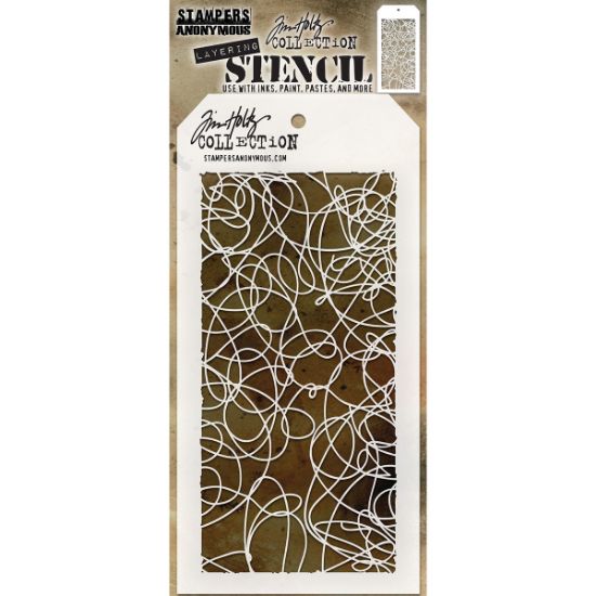 Picture of Tim Holtz Layered Stencil 4.125"X8.5" Doodle