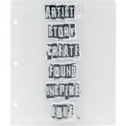 Picture of Tim Holtz Storage Studios Stamp Storage Binder Refills 8/Pkg 7.25"X10"