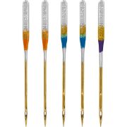 Picture of Titanium Universal Ball Point Machine Needles Sizes 11/80 (2), 14/90 (2) & 16/100 (1)