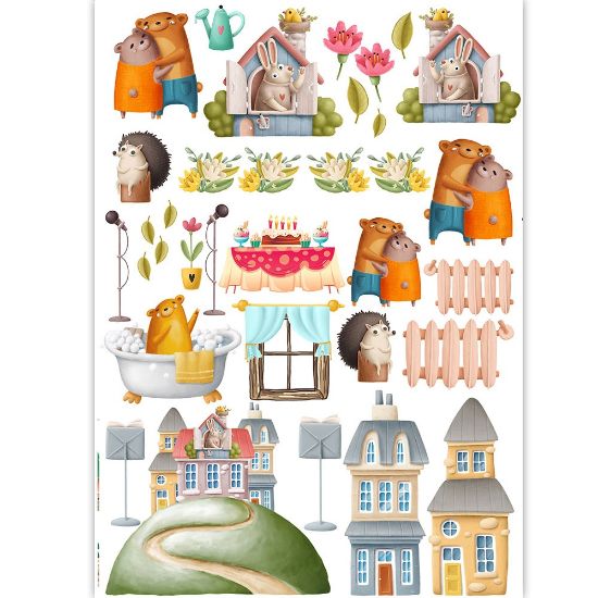 Picture of Dress My Craft Transfer Me Sheet A4-Berry & Jerry #3