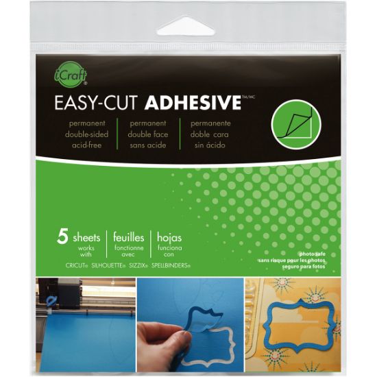 Picture of iCraft Easy-Cut Adhesive Sheets 5.75"X5.75" 5/Pkg