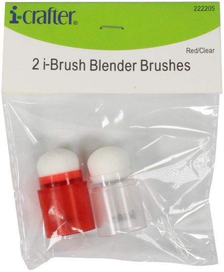 Picture of i-crafter i-Brush Blender Brushes 2/Pkg-Red/Clear