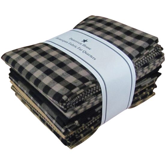 Picture of Homespun 18"X21" Fat Quarters 12pcs Black