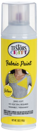 Picture of Testor Craft Fabric Spray Paint Yellow
