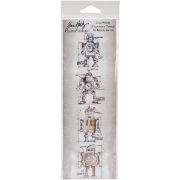 Picture of Tim Holtz Mini Blueprints Strip Cling Stamps 3"X10" Robot