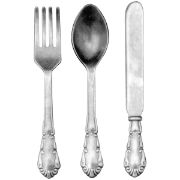 Picture of Idea-Ology Metal Adornments 2.5" 9/Pkg Antique Nickel Silverware