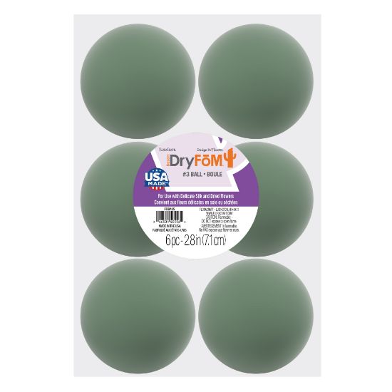 Picture of Dry Foam Balls 6/Pkg 3"