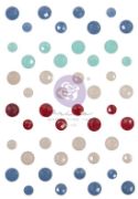 Picture of Prima Marketing Julie Nutting Frayed Denim Say It In Crystal Assorted Dots 48/Pkg