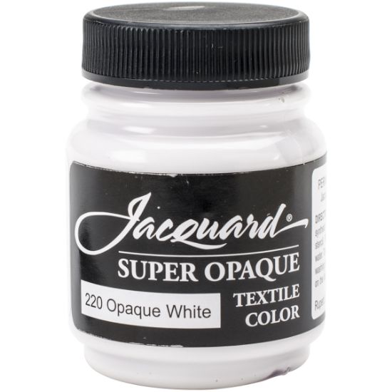 Picture of Jacquard Textile Color Fabric Paint 2.25oz Super Opaque White