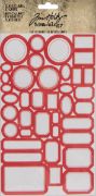 Picture of Idea-Ology Classic Label Stickers 152/Pkg Red/White