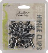 Picture of Idea-Ology Hinge Clips 1" 15/Pkg Antique Nickel