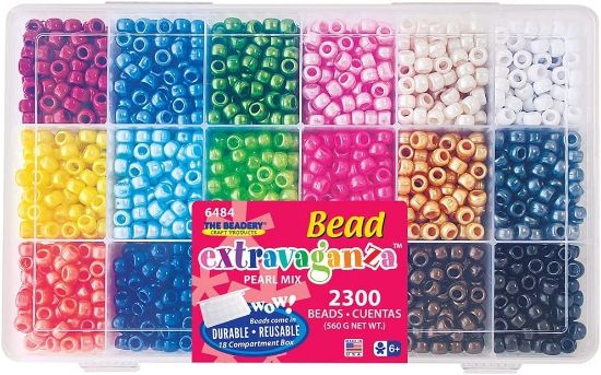 Picture of Bead Extravaganza Bead Box Kit 19.75oz Pearl