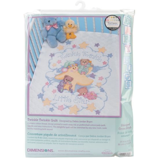 Picture of Twinkle Twinkle Quilt Stamped Cross Stitch Kit 34"X43"