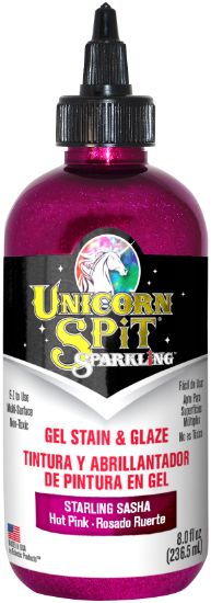 Picture of Unicorn Spit Sparkling Wood Stain & Glaze 8oz Starling Sasha