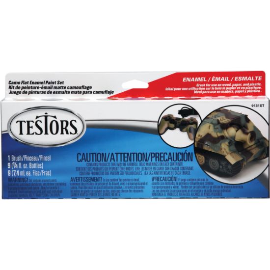 Picture of Testors Enamel Paint Set Camo Flat