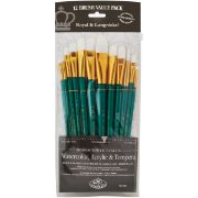 Picture of White Taklon Value Pack Brush Set 12/Pkg