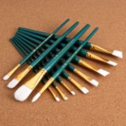 Picture of White Taklon Value Pack Brush Set 12/Pkg