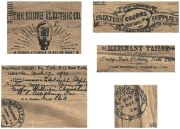 Picture of Idea-Ology Wooden Vignette Panels 5/Pkg Adverts