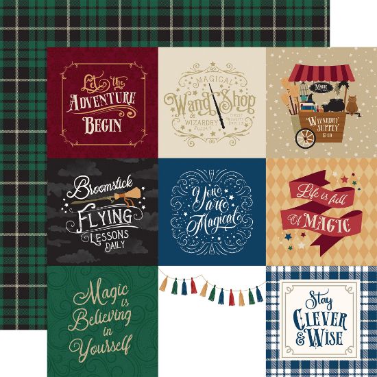 Picture of Witches & Wizards No.2 Double-Sided Cardstock 12"X12" 4"X4" Journaling Cards