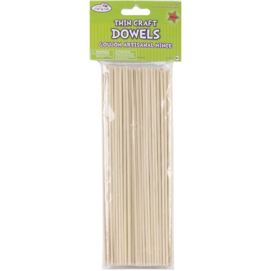 Picture of Wood Craft Dowels 8" Natural 1/8" 105/Pkg