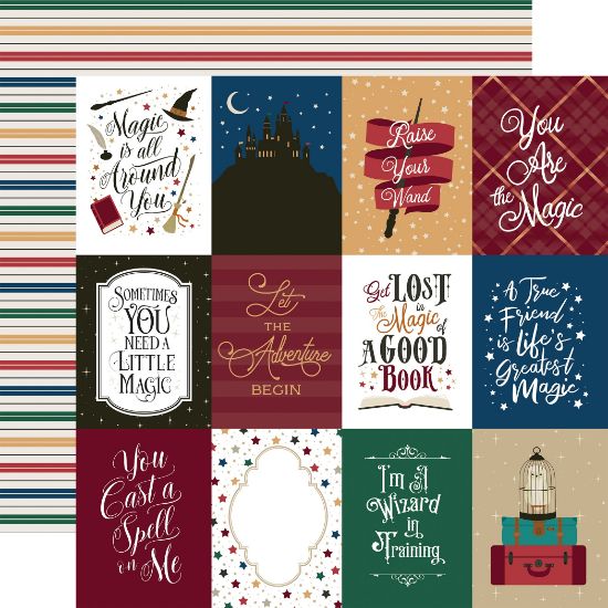 Picture of Witches & Wizards No.2 Double-Sided Cardstock 12"X12" 3"X4" Journaling Cards