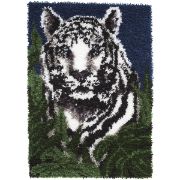 Picture of Wonderart Latch Hook Kit 24"X34" White Tiger