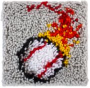 Picture of Wonderart Latch Hook Kit 8"X8" Fireball