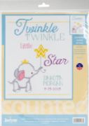 Picture of Twinkle Twinkle Little Star Counted Cross Stitch Kit 9"X12" 14 Count