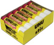 Picture of UHU Stic Color Glue Stick 12pc Display-.74oz