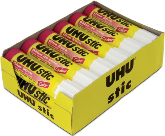 Picture of UHU Stic Color Glue Stick 12pc Display-.74oz