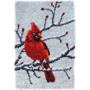 Picture of Wonderart Classic Latch Hook Kit 20"X30" Cardinal
