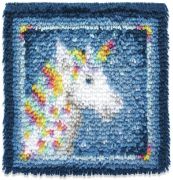 Picture of Wonderart Latch Hook Kit 12"X12" Unicorn