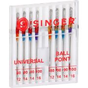 Picture of Universal Regular & Ball Point Machine Needles Sizes 11/80 (2), 14/90 (4) & 16/100 (2)