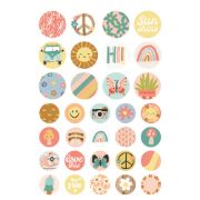 Picture of Simple Stories Sticker Book 12/Sheets-Boho Sunshine, 572/Pkg