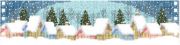 Picture of Winter Village Candle Corset Counted Cross Stitch Kit 11"X2.5" 14 Count