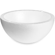 Picture of Smooth Hollow Half Styrofoam Ball 8" 