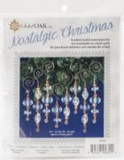 Picture of Nostalgic Christmas Beaded Crystal Ornament Kit Gold & Crystal Icicles