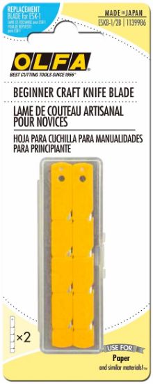 Picture of OLFA ESK-1 Beginner Craft Knife Replacement Blades 