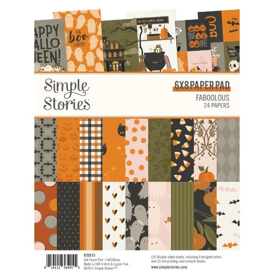 Picture of Simple Stories Double-Sided Paper Pad 6"X8" 24/Pkg-FaBOOlous