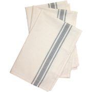 Picture of Stitch 'Em Up Retro Stripe Towels 18"X28" 3/Pkg Gray Stripe