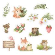 Picture of Woodland Cuties Ephemera Cardstock Die-Cuts 12/Pkg-Elements