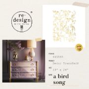 Picture of Prima Marketing Re-Design Gold Foil Kacha Decor Transfers-A Bird Song