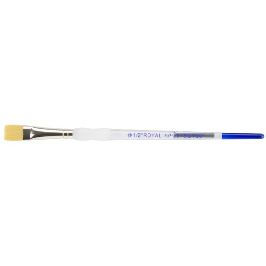 Picture of Soft-Grip Golden Taklon Glaze Wash Brush 1/2" Width