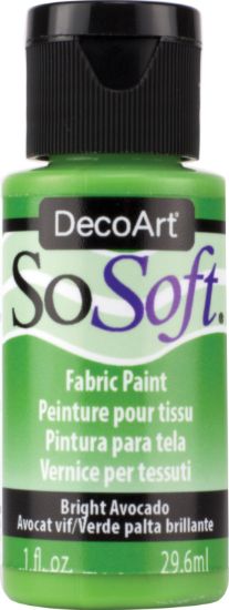 Picture of SoSoft Fabric Acrylic Paint 1oz Avocado Green