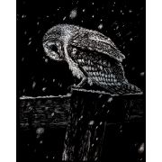 Picture of Silver Foil Engraving Art Kit 8"X10" Snowfall At Night