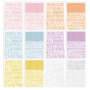 Picture of Simple Stories Color Vibe Alpha Sticker Book 12/Sheets Spring, 1758/Pkg