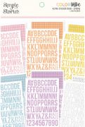 Picture of Simple Stories Color Vibe Alpha Sticker Book 12/Sheets Spring, 1758/Pkg