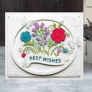 Picture of Creative Expressions Craft Dies By Sue Wilson-Banner- Floral Wishes